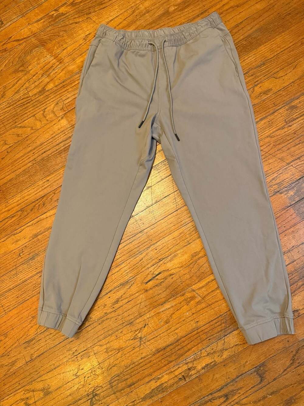 Bylt Premium Basics Drop-Cut Jogger Size XL Taupe Drawstring Pants